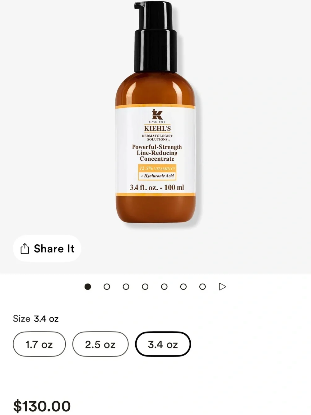 Kiehl's Powerful-Strength Line-Reducing Concentrate - 100 ml